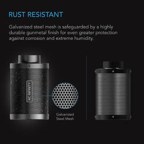 AC Infinity Duct Carbon Filter, Australian Charcoal, 10 Inch
