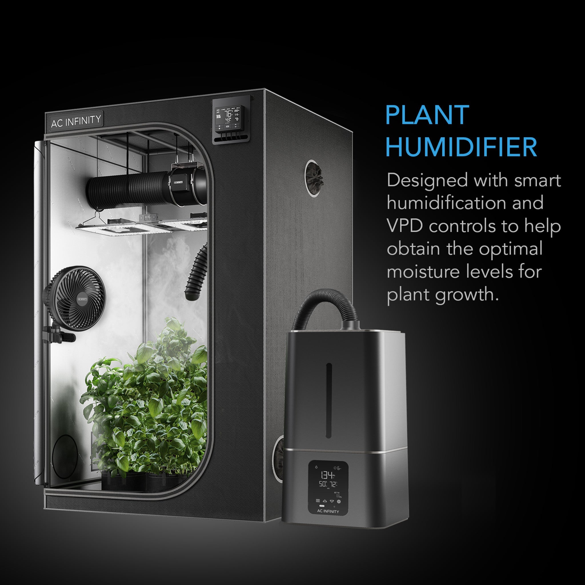 Cloudforge T7 Gen 2, Environmental Plant Humidifier, 15L, Smart Controls, Targeted Vaporizing