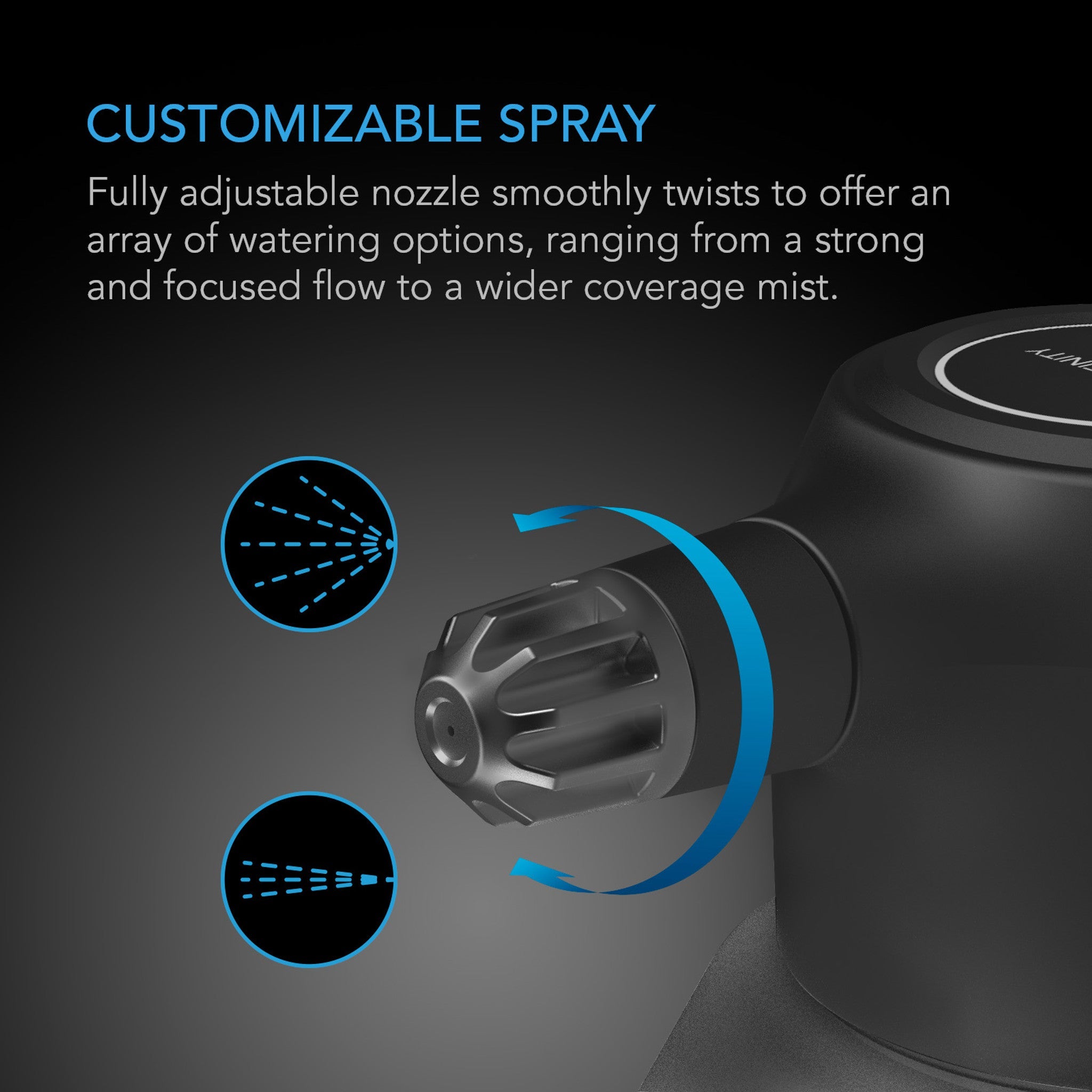 Automatic Water Sprayer, 2-Liter Electric Mister, Graphite
