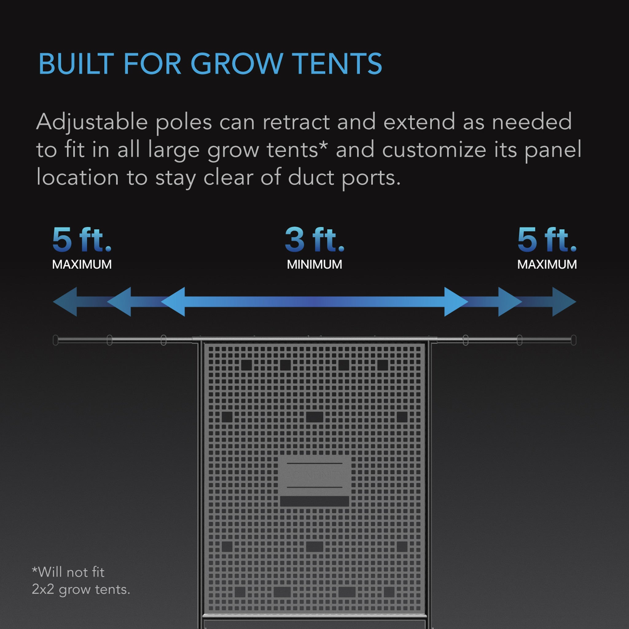 Grow Tent Gear Board, Equipment And Cable Wall Organizer