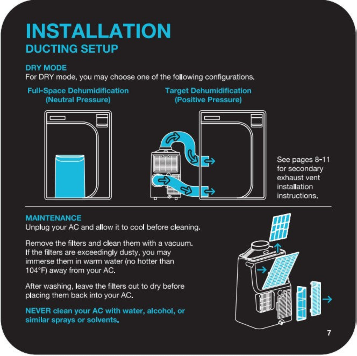 AC Infinity Terraform 9 (UK Version of Terraform 8) - All-in-One Grow Tent Climate Control A/C