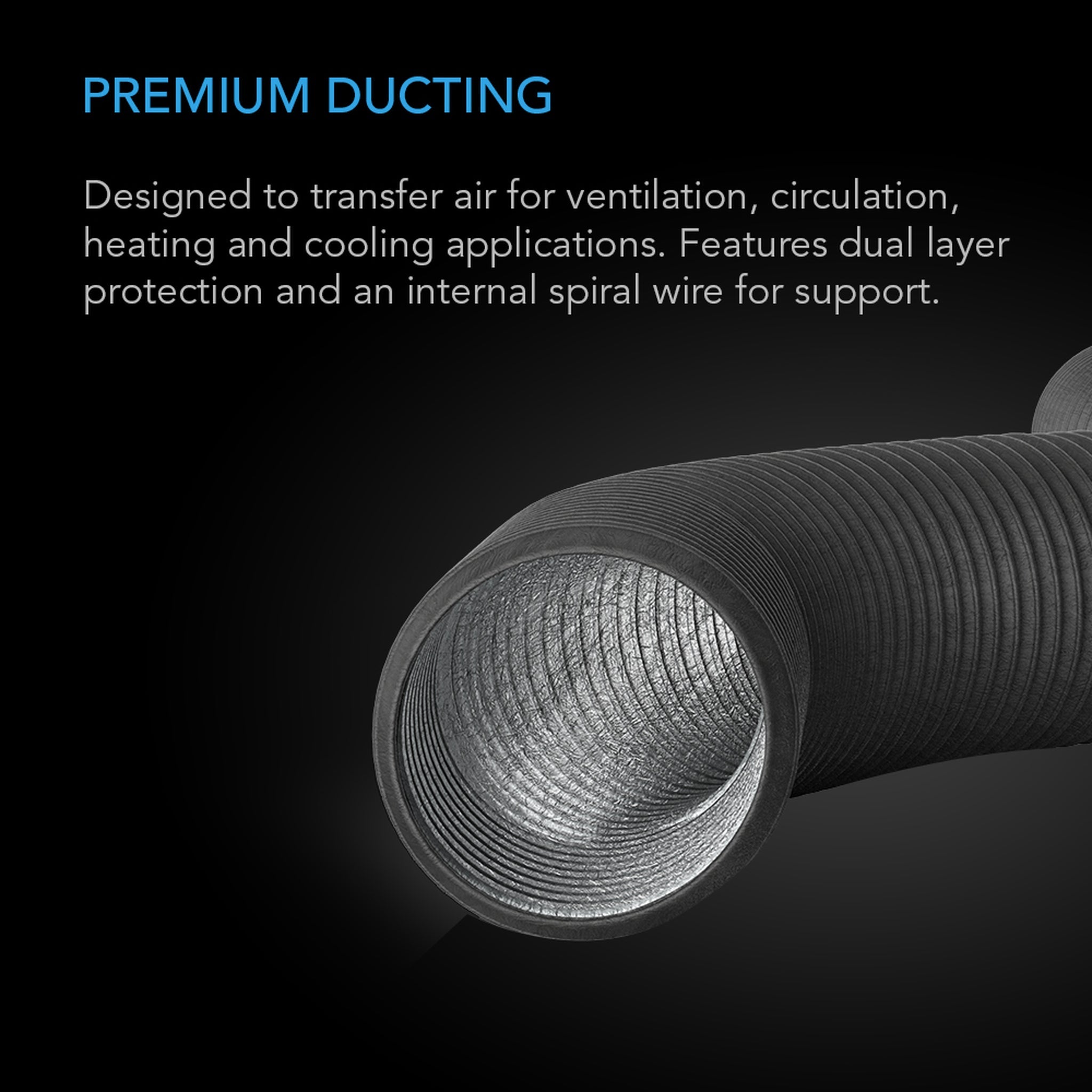 Ac Infinity, Flexible Four-Layer Ducting, 10-Inch
