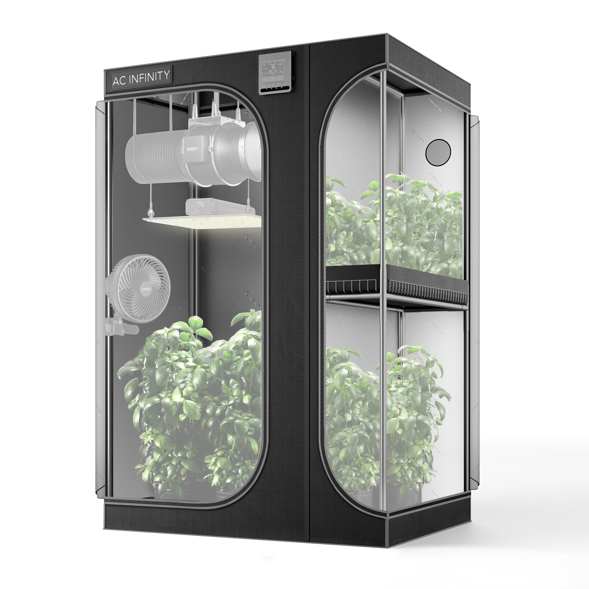 Cloudlab 743D, 2-In-1 Advance Grow Tent 4x3, 120 x 90 x 180 cm