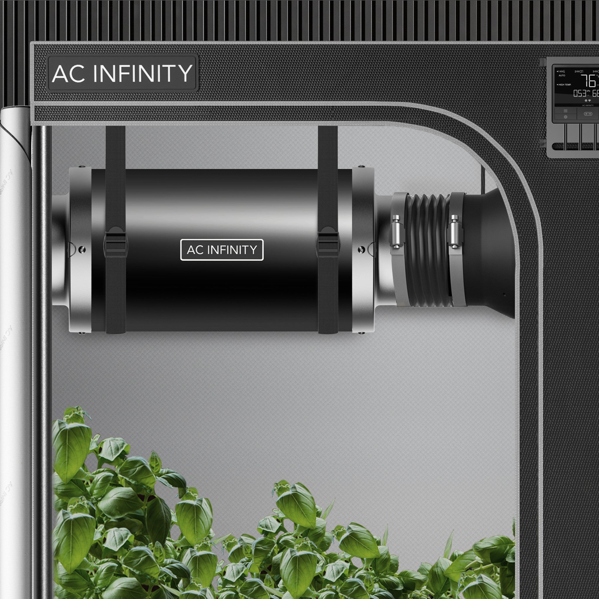 Ac Infinity, Inline Duct Fan Silencer, 8-Inch