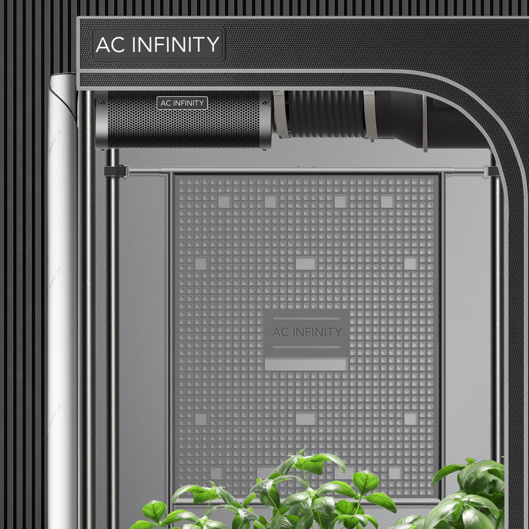 Grow Tent Gear Board, Equipment And Cable Wall Organizer