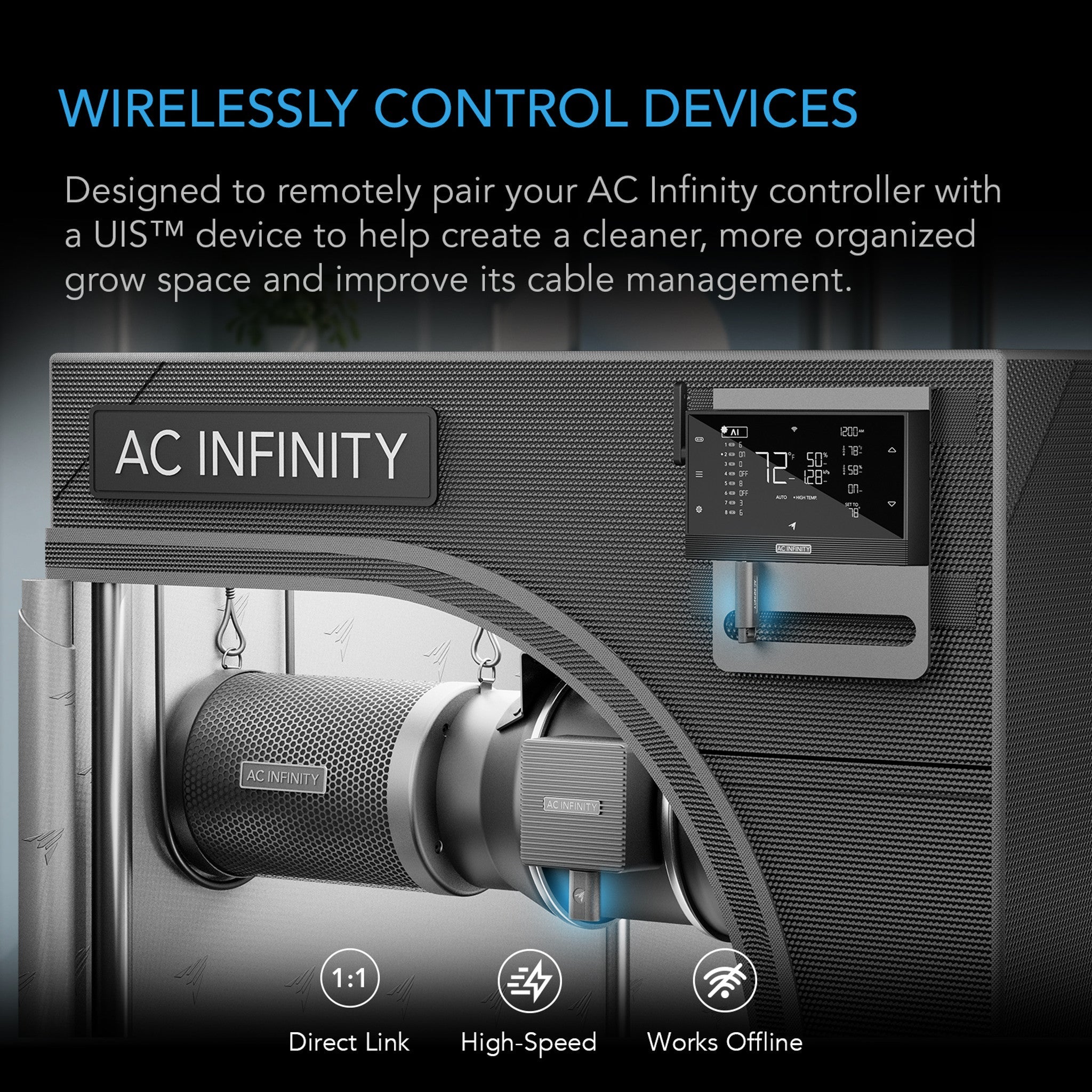 UIS 1-to-1 Transmitter & Receiver, Wirelessly Connects UIS Devices and Controllers, 2-Pack
