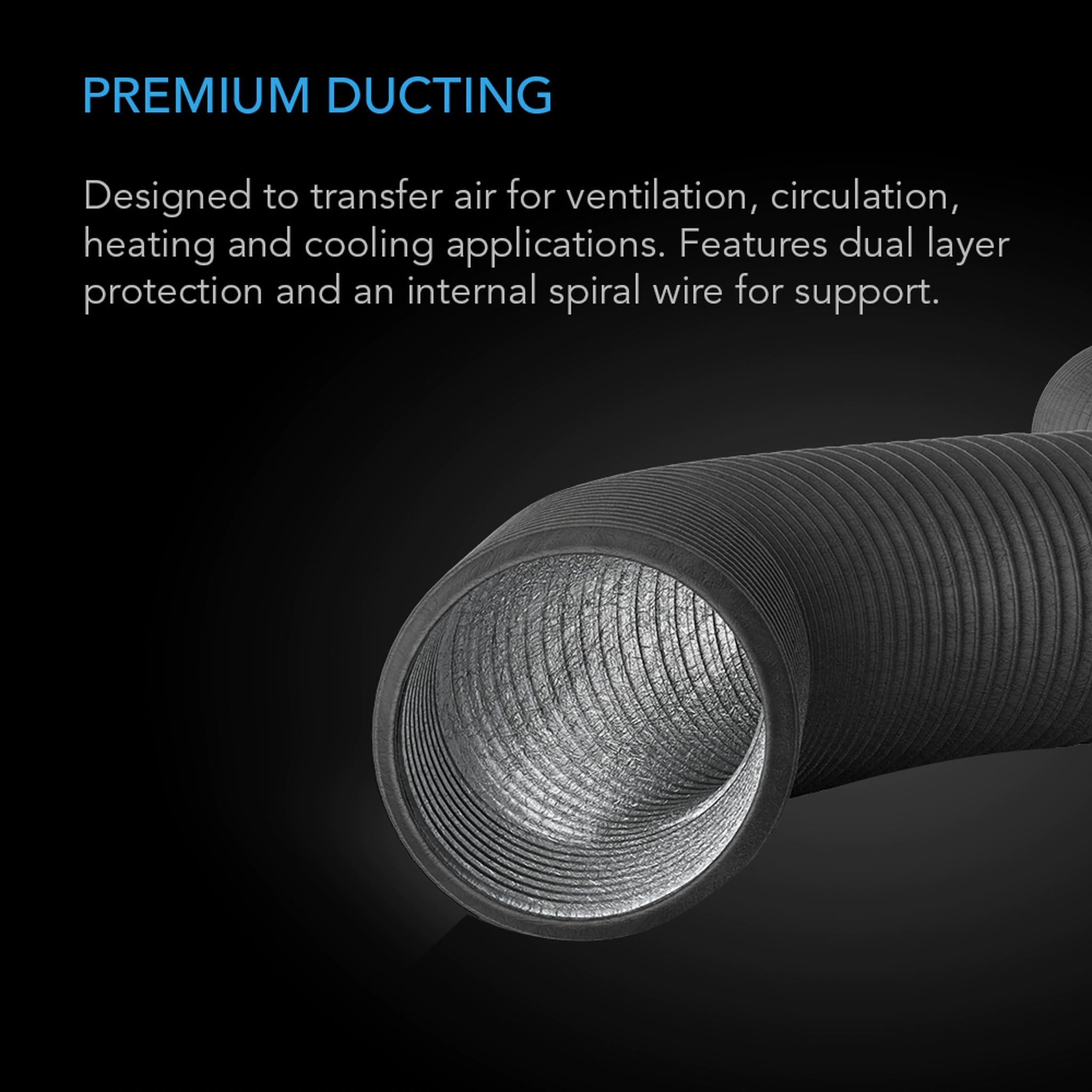 Ac Infinity, Flexible Four-Layer Ducting, 4-Inch